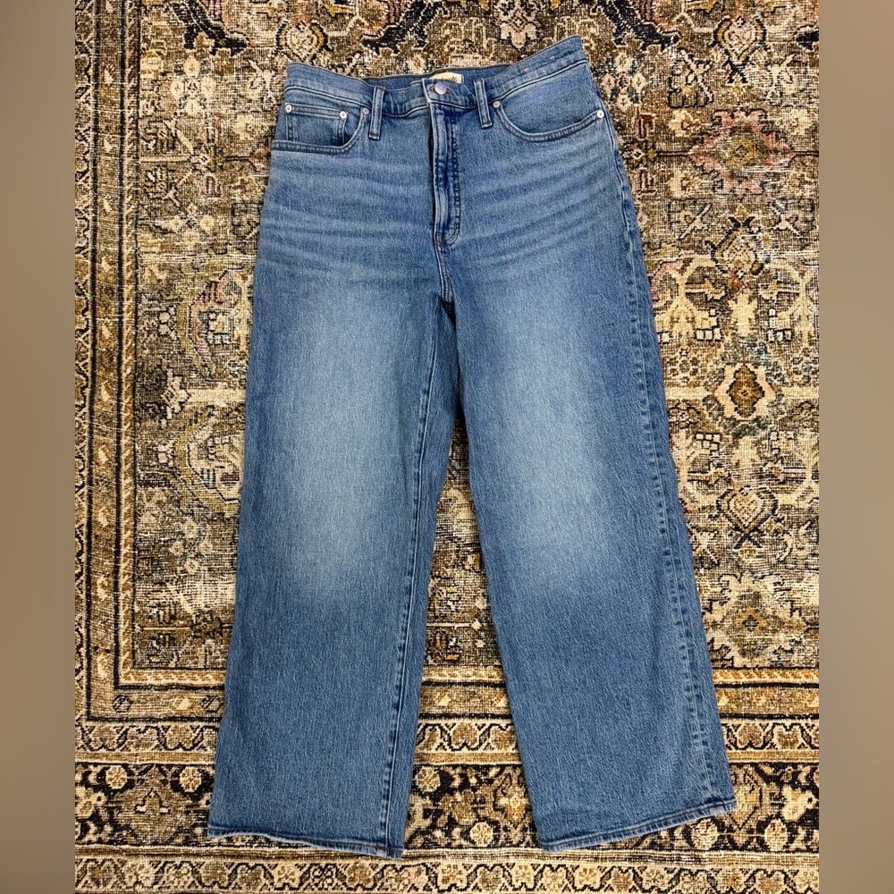 Classic Women's Wide Leg Blue Jeans